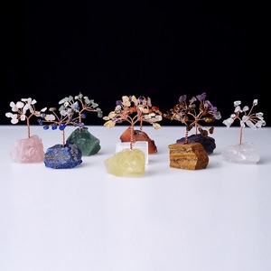 Arbre à argent en quartz rose fait main, tendance mode, base d'arbre porte-bonheur, cristaux de guérison, modèle artisanal, cadeau d'affaires, souvenir, <span class=keywords><strong>amour</strong></span> - Product Image 1