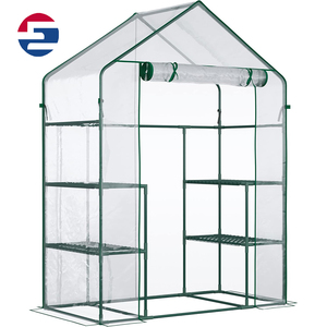 Armario Vestidor de 56 Pulgadas x <span class=keywords><strong>29</strong></span> Pulgadas x 77 Pulgadas, con Estantes de 3 Niveles, Puerta Enrollable y <span class=keywords><strong>Cubierta</strong></span> de PE - Product Image 1