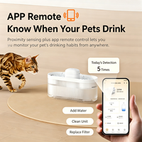 Fontaine à eau intelligente sans fil alimentée par batterie, double sortie d'eau, distributeur automatique d'eau pour chats et chiens, intérieur