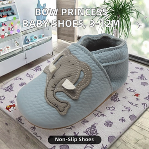Chaussures de marche pour bébé unisexe printemps-automne, nouvelle mode, nœud princesse, 3-6-12 mois, dessus en cuir, antidérapantes - Product Image 2