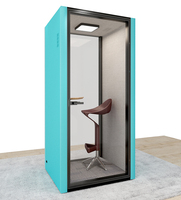 Cabine téléphonique moderne insonorisée pour bureau, studio de conférence, espace ouvert, bureau privé silencieux, couleur optionnelle