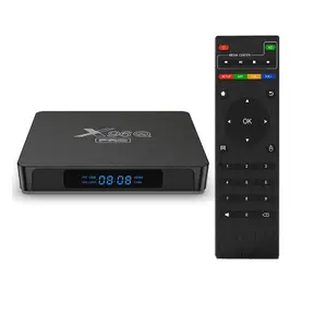 Ultra HD 6K X96Q PRO Android TV Box 2+16GB ROM H313 Quad-Core 64bit with LCD display WiF USB 3.0 Home TV Box