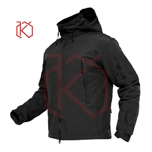 Chaqueta deportiva de diseño personalizado para hombre, de talla grande, transpirable, impermeable, de cuero, béisbol, Softshell, parches finos lisos - Product Image 1
