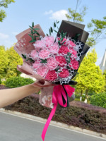Chaque amour nouveau produit préservé Rose fleur éternelle mignonne petite fille dans une boîte en acrylique pour cadeau décor à la maison