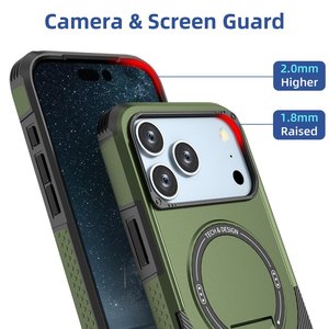 Nouvelle Arrivée Coque de Téléphone Antichoc Blindée pour Apple iPhone 17 Air 16 Pro Max 15 Plus Protection Intégrale Robuste Support Magnétique - Product Image 1