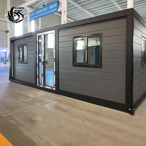 Cabin chim thép mở rộng mô-đun container nhà phẳng gói có thể gập lại đúc sẵn thiết kế hiện đại cài đặt nhanh - Product Image 1