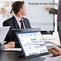 HGFRTEE Monitor portátil para juegos FHD de 17,3 pulgadas, extensor de pantalla tipo C para computadora portátil y móvil