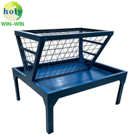 Mangeoire à chèvre en acier galvanisé OEM, support à herbe pour bétail, soudure de tôle sur mesure, pliage CNC, support d'alimentation en foin pour animaux de ferme