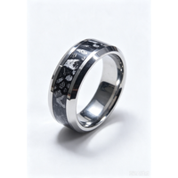 Bague de mariage de luxe pour homme en acier tungstène plaqué or 18K 24K, design personnalisé, vente en gros OEM ODM