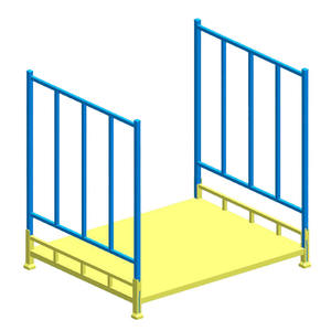 Estructura de Acero Industrial de Alta Resistencia, Plegable, Resistente a la Corrosión, Capacidad de Carga de 500-2000 kg, Apilable para Almacén - Product Image 6