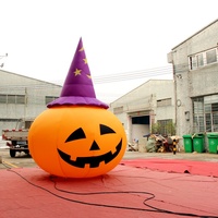 Lanterne géante gonflable de citrouille d'Halloween, grande décoration de citrouille gonflable pour centre commercial, place publique, fête à thème