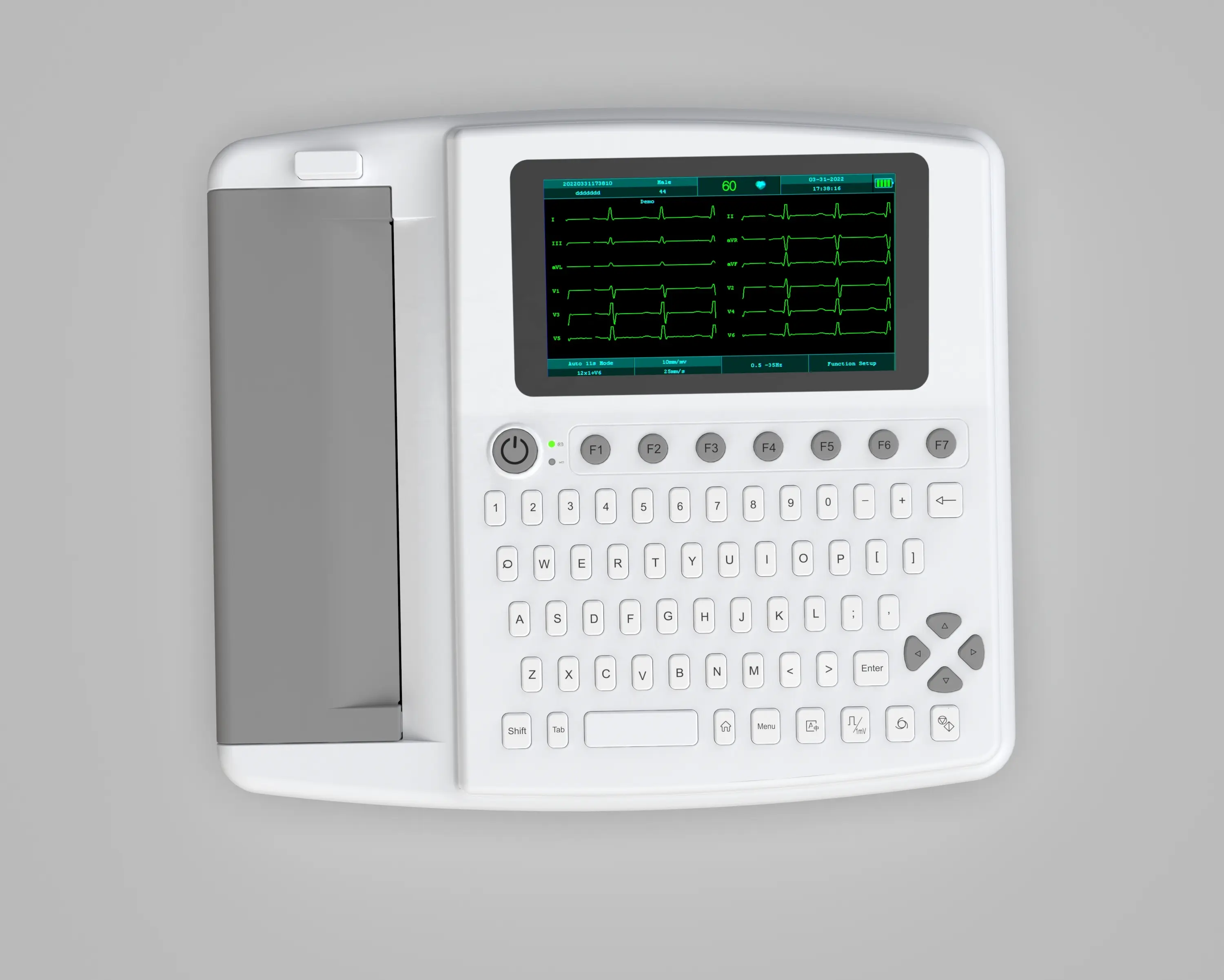 Macchina portatile ecg per elettrocardiogramma intelligente a 12 derivazioni macchina ecg digitale a 3 canali in vendita