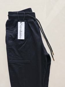 Pantalons longs en coton noir Nerodentro pour hommes et femmes, vêtements de sport hip-hop, pantalons décontractés, confort, extensible, pantalon de survêtement - Product Image 3