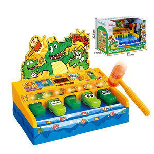 Juego Educativo Eléctrico FiveStar, Juguete de Golpear al Cocodrilo y al Topo, para Niños de <span class=keywords><strong>5</strong></span> a <span class=keywords><strong>7</strong></span> Años, Entrenamiento de Manos, Puntuación, Música y Luces - Product Image 1