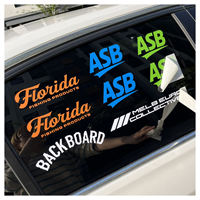 Autocollants de voiture personnalisés résistants aux intempéries et aux UV, avec logo de marque, style anime, découpés, lettres pour fenêtre, étiquettes en vinyle pour extérieur, autocollants de transfert