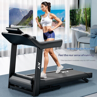Tapis roulant électrique pliable compact, moteur 2,0 CV, vitesse préréglée de 1 à 12 km/h, application intelligente Bluetooth, appareil de fitness pour la maison