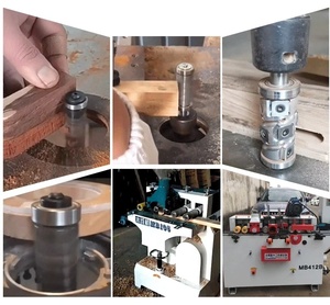 Yingba Rolamentos Duplos Bits Trimmer Substituível Inserir Espiral para Madeira Corte <span class=keywords><strong>Cnc</strong></span> <span class=keywords><strong>Router</strong></span> <span class=keywords><strong>Bit</strong></span> Milling Cutter - Product Image 4