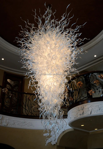 <span class=keywords><strong>Artemis</strong></span> Lustre LED moderne en verre soufflé à la main Éclairage Grand lustre LED en verre de Murano blanc classique - Product Image 4