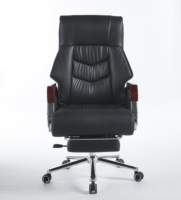 Chaise pivotante en maille de luxe haut de gamme, robuste, avec repose-pieds