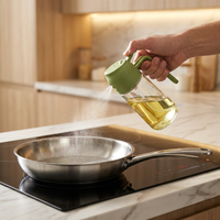 Pot Minyak Kaca Dapur Rumah Tangga Terbuat dari Kaca Tebal Bebas Timbal, dengan Desain Kreatif untuk Kategori Botol dan Stoples Dapur.