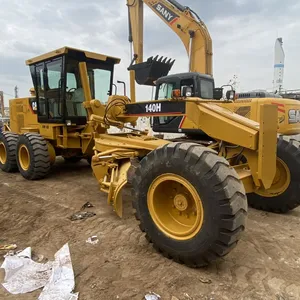 Kullanılan kedi 140H greyder motor orijinal Caterpillar 140H motorlu greyder satılık