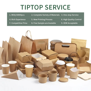 Tùy chỉnh sinh thái thân thiện bao bì dùng một lần giấy kraft thức ăn nhanh Takeaway Giao hàng Hộp Ăn Trưa - Product Image 6