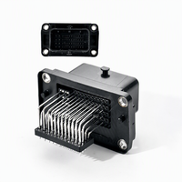 Connettore ECU Automobilistico a 24 Pin PBT Elettrico 3-6437285-1, Spina ECU Maschio ad Alte Prestazioni per Chip Tuning