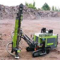 Foreuse rotative portative sur chenilles pour roche dure, machine de forage DTH pour l'exploitation minière, à vendre