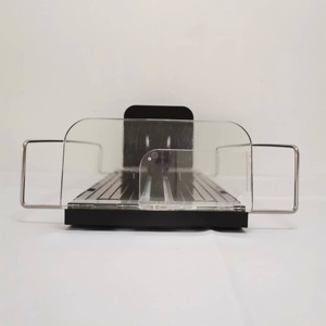 Rak <span class=keywords><strong>Display</strong></span> Kaca Logam Huasheng 100mm dengan Penggerak untuk Toko Swalayan dan Showroom, Dapat Disesuaikan 415mm, Tersedia - Product Image 6