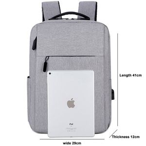 Sac à dos pour ordinateur portable de grande capacité personnalisé en usine avec chargement USB, sac à dos professionnel avec logo personnalisé pour usage quotidien - Product Image 5