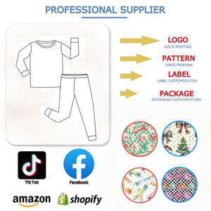 Piyama Anak Bahan Bambu Kasual Terbaru, Custom Print, Baju Tidur Anak Kasual 2 Pcs, Set Pakaian Lengan Panjang Celana Pjs, Pakaian Anak - Product Image 4