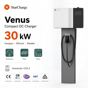 Chargeur CC haute puissance 1000V 100A 30kW avec sortie CCS2, station de recharge rapide pour véhicules électriques destinée aux taxis et aux opérateurs de flotte - Product Image 1
