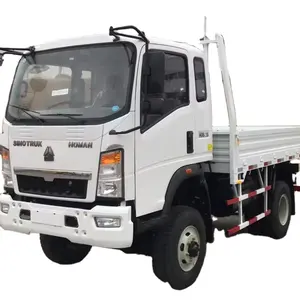 New 4x4 5ton Euro 6 howosino mini cargo truck150hp 4.2mlight cargo truck Manual diesel light cargo truck for sale