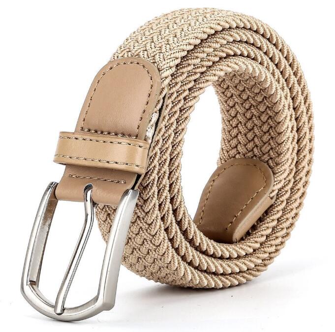 Новинка мужской эластичный тканый ремень повседневный женский холщовый эластичный ремень в Корейском стиле модный ремень с пряжкой с язычком