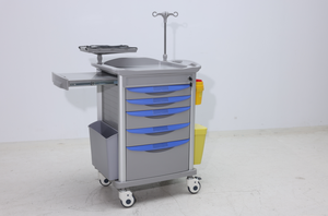 Hoge Kwaliteit Ziekenhuis <span class=keywords><strong>Icu</strong></span> Kamer Medische Abs Verpleging Crash Kar Nood <span class=keywords><strong>Trolley</strong></span> - Product Image 3