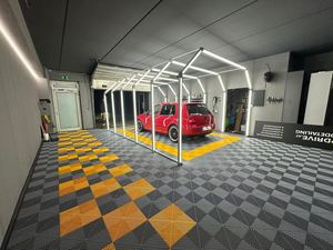 Dalles de sol de garage en plastique emboîtables écologiques, revêtement de sol modulaire rigide en <span class=keywords><strong>vinyle</strong></span>, <span class=keywords><strong>parquet</strong></span> imperméable avec design graphique - Product Image 6