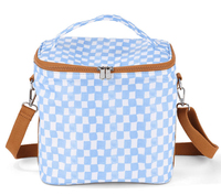 Sac à déjeuner portable en polyester Oxford écologique avec impression personnalisée, doublure en aluminium pour femmes, pique-nique, isotherme