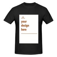 Haute qualité 100% coton 180gsm T-Shirts à la demande POD DTF impression motif solide avant arrière conception transfert de chaleur tissu tricoté