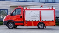 Camion de pompiers Ivecoo CAFS à haute efficacité, 70 % d'économie d'eau, système de mousse à air comprimé avancé de 1000 litres pour une suppression rapide des incendies