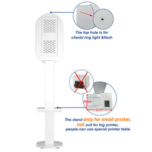 2025 Newest Dslr iPad Photo Booth Machine Shell Stand Roaming Oval <strong>Photobooth</strong> With Printer stand for Events Party - Product Image 5