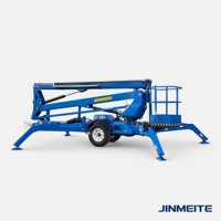 Plateforme élévatrice pour le nettoyage de vitres en hauteur, alimentée à l'essence/diesel/électricité, hauteur maximale de 18 m, table de 1200x800 mm