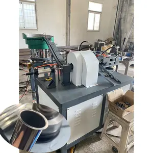 Outlet pipe flanging machine round pipe end one-time forming small cylinder outer crimping machine steel pipe flanging machine