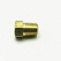 1/4 "filetage de tuyau mâle tuyau en laiton fourré bouchon à tête hexagonale raccord de tuyau en laiton NPT carburant eau air
