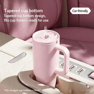 Thermos en acier inoxydable Yoocan de 40 oz avec poignée, double bec verseur, isolation thermique de 6 à 12 heures, vaisselle de camping portable - Product Image 2