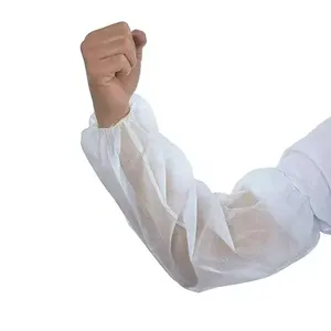 Manchon de protection jetable écologique personnalisé en non-tissé bleu et blanc unisexe, vente en gros d'usine - Product Image 1