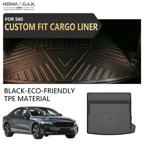 Tapis de coffre 3D TPE toutes saisons sur mesure, modèle Train Box, compatible <span class=keywords><strong>Volvo</strong></span> XC90, <span class=keywords><strong>XC60</strong></span>, S90, S60, XC40, EM90 - Meilleures ventes - Product Image 3