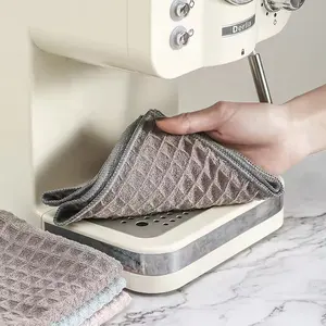 Multifunction Microfiber Waffle Weave Kitchen Dish Cloth Barista Cleaning Towels For Efficient Cleaning