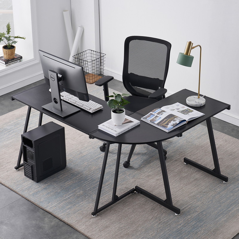 Modern Multifunctional Steel Frame Computer Desk
