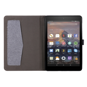 เคสแท็บเล็ตหนัง PU แบบบางพร้อมฟังก์ชั่นป้องกันแบบตั้งได้สำหรับ Amazon Fire <span class=keywords><strong>HD7</strong></span> 2022ขนาด7นิ้ว - Product Image 4