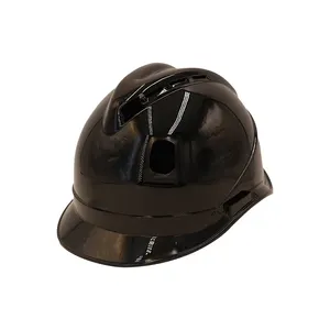 Helm Keselamatan pelindung profesional ABS yang dapat disesuaikan, topi keras kompresi kepala antilembap dapat disesuaikan CE EN397 dengan LOGO